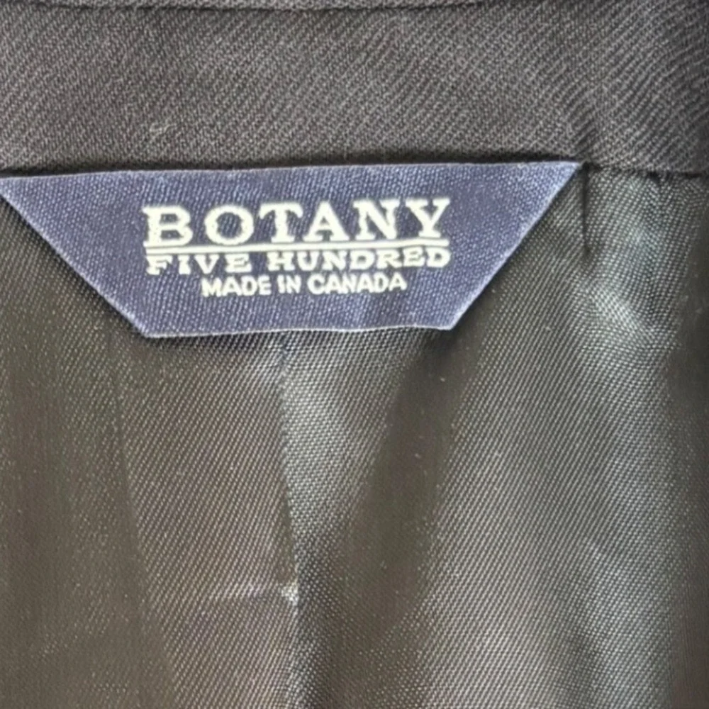 VTG Botany 500 Mens Navy Blue Wool Blazer Sport Coat Gold‎ Buttons 46 Long - Picture 3 of 14